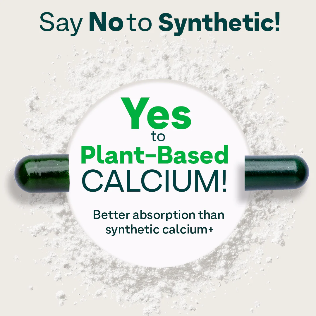 Calcium, Magnesium, Zinc for Bone & Muscle Health | 60 Capsules - Image 2