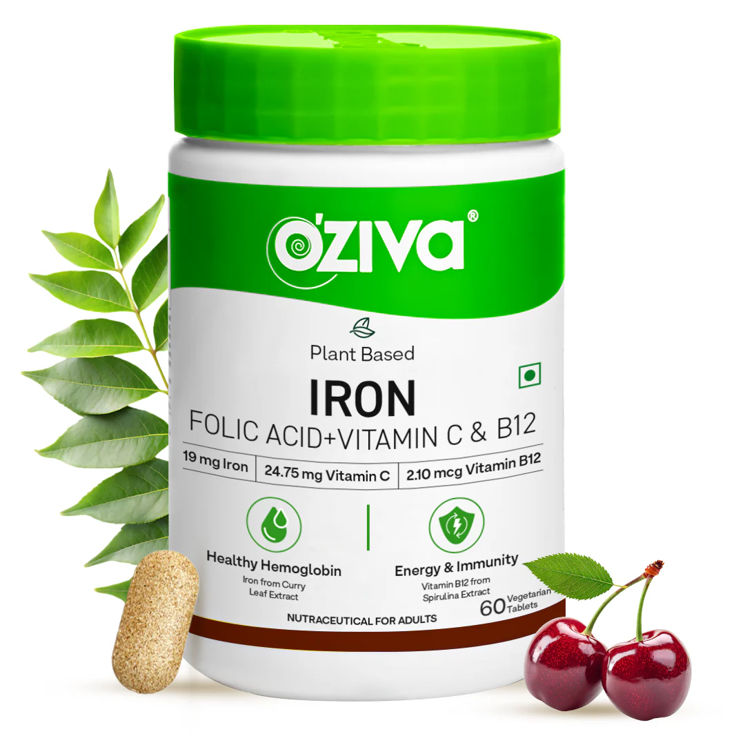 Iron, Folic Acid for Hemoglobin, Immunity & Energy | 60 Tablets