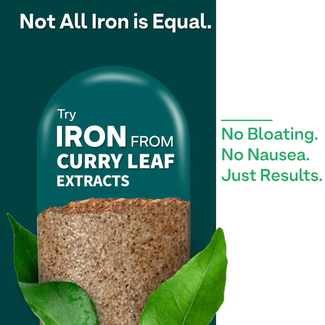 Iron, Folic Acid for Hemoglobin, Immunity & Energy | 60 Tablets - Image 2