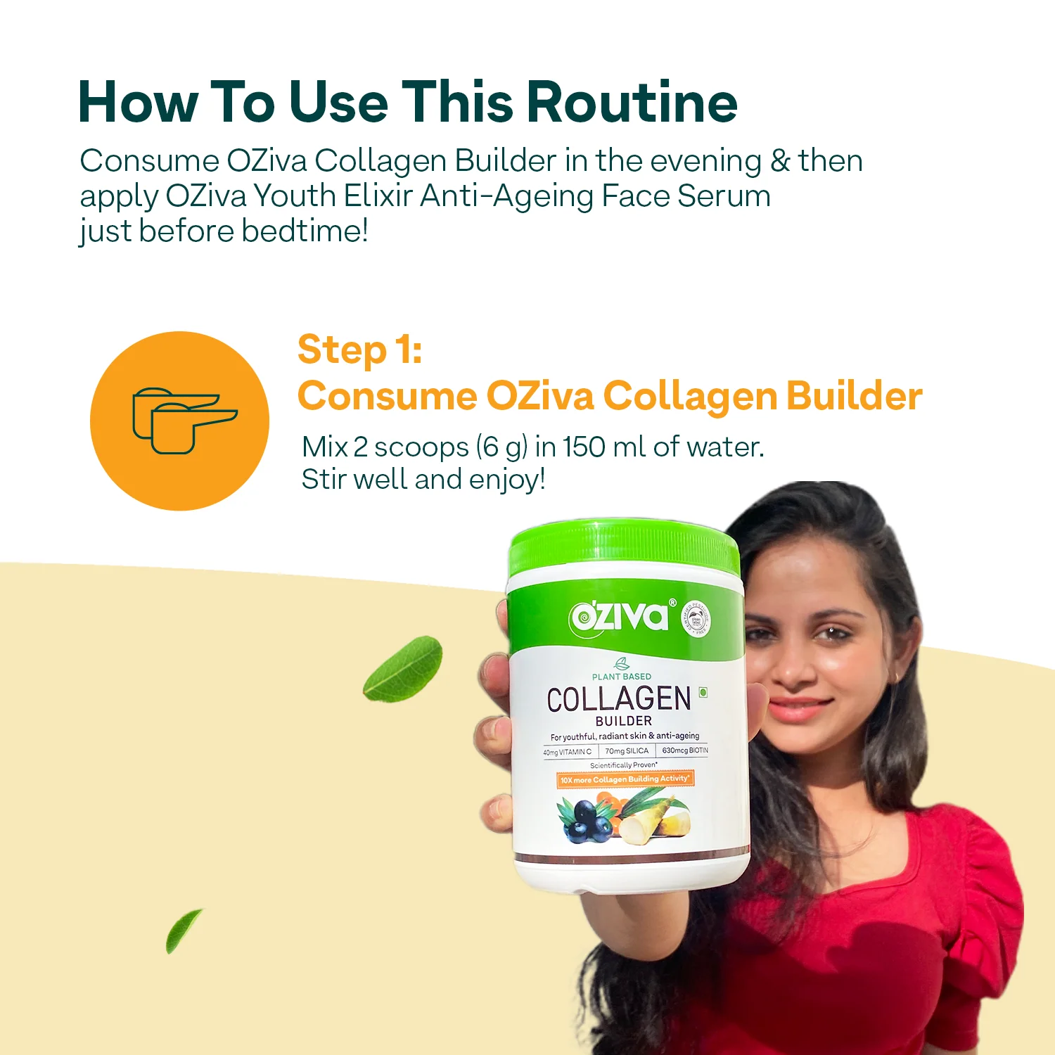 Glow & Anti-Ageing Routine: Youth Elixir Face Serum (30 ml) + Plant Based Classic Collagen Builder (200g) - Image 3