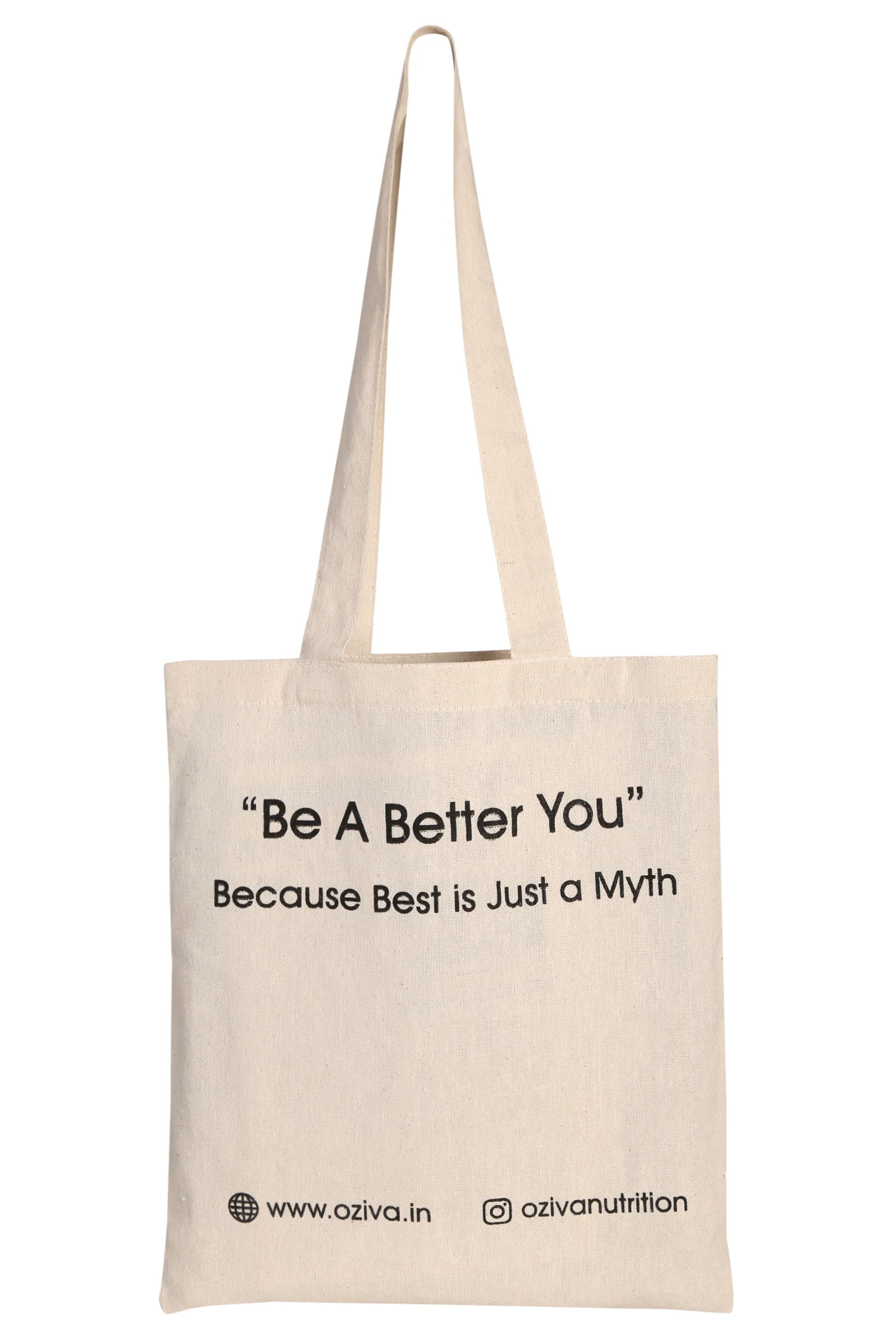 Ecofriendly Canvas Tote Bag, Beige - Image 5